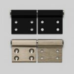 Square Heavy-Duty Butt Hinges with Non-Removable Pin - Cabinet & Door Hardware (Pair)
